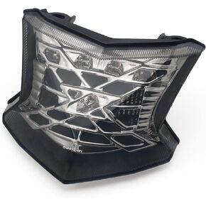 for Kawasaki Ninja 650 Z650 2017-2024 Integrated Sequential LED Tail Lights Smoke Lens