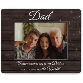 Dad Picture Frame 4x6, Dad Gifts, Dad Gifts from Son Daughter, Best Dad Gifts, Father Gifts, Christmas Birthday Gifts for Dad, Gifts for Father, Dad Photo Frame