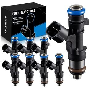 Fuel Injectors 0280158007 Fits For:-Nissan 05-14 Armada 06-14 Frontier 04-10 Pathfinder 04-12 Titan 05-14 Xterra, 2.4L 2.5L 4.0L 5.6L, 12 Holes (8 Pcs)