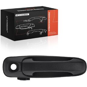 A-Premium Front Left Driver Side Exterior Door Handle with Keyhole Compatible with Dodge Ram 1500, Ram 2500, Ram 3500, Ram 4000, Ram 4500, Ram 5500, Durango, Dakota & Mitsubishi Raider, Textured Black