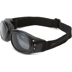 Bobster Cruiser 2 Goggles, Black Frame/3 Lenses (Smoked, Amber and Clear)