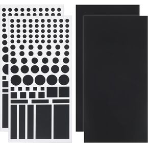 LED Light Blocking Sticker 202PCS Blackout Tape Black Stickers Filters Dimming Sheets for Routers Blackout Stickers Electronic Devices Light Dimming Stickers Dims 50-80% or 80%-100% of Light