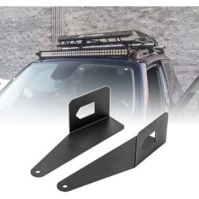 WSays Upper Windshield Roof Rails 42'' Light Bar Mount Bracket Compatible with Jeep Renegade BU 2015-2023