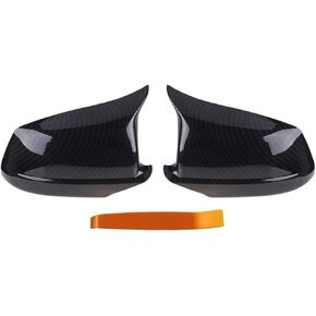 2PCS Rear View Side Mirror Cover Door Side Mirror Cover Cap Compatible with BMW 5 Series F10 F11 F18 528i 530i 535i 2011-2013 (Glossy Black)