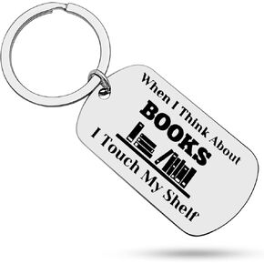 Christmas Gift for Book Lover Keychain Reading Lovers Gifts Reader Gifts for Women Men Keyring Book Jewelry Bookworm Gift Book Club Gifts Ideas Librarian Bibliophile Present for Reader Writers