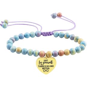 Inspirational Merch For Women Gifts Natural Stone Bracelet Gifts For Fans Daughter Women Friendship Gifts For Women Friends Cute Bracelets Accessories Ornament Decor keyring