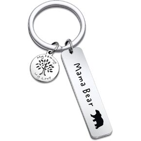 NOTHERS RSZOTW Mama Bear Jewelry Mother In Law Keychain in God Mother Jewelry Mama Gift Mothers Day Keychain