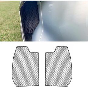 2Pcs Side Intake Mesh Grille Insert,Driver and Right Passenger Aluminium Side Air Intake Vent Radiator Grille Guard Set for Corvette C8 Z06 and E-Ray 2023-2024