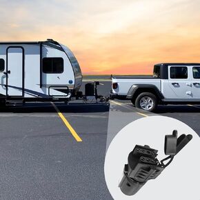 Trailer Light Adapter, 7 Pin Trailer Plug Adapter 2 in 1 Design - 7 Pin to 4 Pin Trailer Adapter and 7 Pin to 5 Pin Trailer Adapter, Trailer Plug Adapter Car Accessories for Trailer, RV, ATV