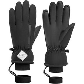 Waterproof Winter Gloves Women Men, -40℉ Windproof Warm Snow Ski Gloves with Fleece Lining, Winter Gloves Touch Screen Gloves for Skiing Running Hiking Cycling Sports