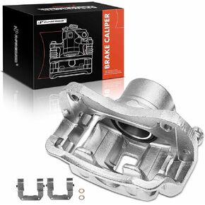 A-Premium Disc Brake Caliper Assembly with Bracket Compatible with Select Hyundai and Kia Models - Azera 2006-2011, Sonata 2006-2010, Amanti 2007-2009 - Front Left Driver Side