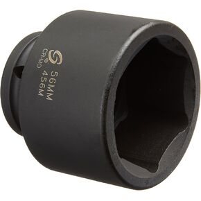 Sunex 456M 3/4-Inch Drive Standard 6 Point Metric Impact Socket 56-Mm