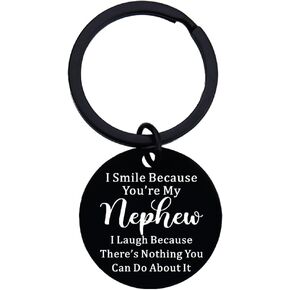 Niece Nephew Christmas Gifts for Nieces Nephews Birthday Gifts for Bonus Nephew Niece Keychain Gift for Boy