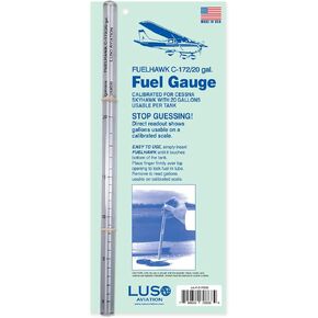 Luso Aviation Fuelhawk Aircraft Fuel Gauge, Cessna 172 - 20 gallon