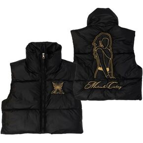 Mariah Carey Official Christmas Time Tour Merch Cropped Puffer Vest