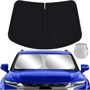 Car Sun Shade for Chevy Chevrolet Blazer 2019 2020 2021 2022 2023 2024 Auto Interior Accessories Foldable Sunshade Windshield Visor Cooler Protector Front Windows Cover Shield
