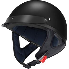 GLX M15 Half Helmet Matte Black X-Large