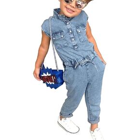 Honganda Fashion Kids Toddler Baby Girl Sleeveless Denim Romper Jumpsuit Overall