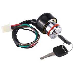 Universal 6 Wire Ignition Switch 3 Position 2 Keys Motorcycle Kart Pit Quad Bike