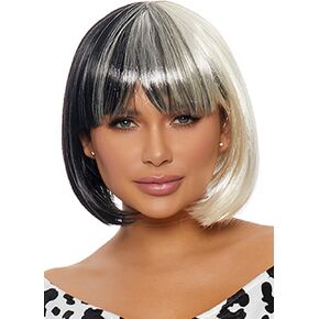 Forplay Women's Cruela World Wig Adult Costume, black White, O/S