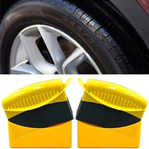 Tire Shine Applicator Pad, Reusable Tire Dressing applicator, Tire Gel Applicator, Tire Sponge Foam Wheel Shine Car Cleaning, with Rectangular Box Wheel Cleaner Car Tire Brush, Car Detailing kit