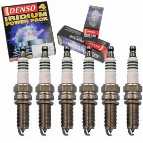 6 pc DENSO Iridium Power Spark Plugs compatible with Mercedes-Benz E350 3.5L V6 2012-2016