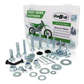 250PCS Body Work Bolt Kit Fit for KX250F KX500 KX450X KX250X KX450F KX60 KX65 KX80 KX85 KX100 KX112 KX125 KX250 KX420 Off-Road Bike Body Engine Fender Fasteners Bolts Set
