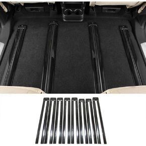 Car Accessories Fit for Toyota Sienna 2021 2022 2023 2024 2025 Interior Seat Rail Protection Strip Non-Slip Cover Trim (Brushed Black Style) Stainless Steel 8 PCS