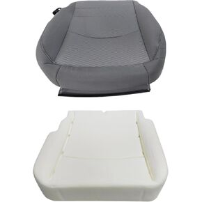 NLQR Front Diver Side Bottom Replacement Cloth Seat Cover & Foam Cushion Compatible with Dodge Ram 1500 2500 3500 4500 5500 2013 2014 2015 2016 2017 2018