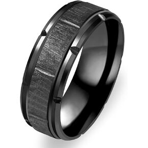 | Stainless Steel Ring | Brushed Texture | Couple Ring | Daily Wear | Size 6-11 | Y4035
