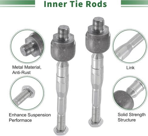 X AUTOHAUX 8pcs Front Suspension Kit Inner Outer Tie Rod End Lower Ball Joint with Boot for Honda Civic 2006-2011 1.8L No.EV800246/ES800374/K500069 in Saudi Arabia