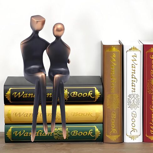 Valentines Day Decorations, Big Size Couple Statue Modern Abstract Love Sculpture, Premium Home Decor for Living Room Bookshelf Table, Romantic Gifts for Anniversary Wedding Birthday Lovers etc. in Saudi Arabia