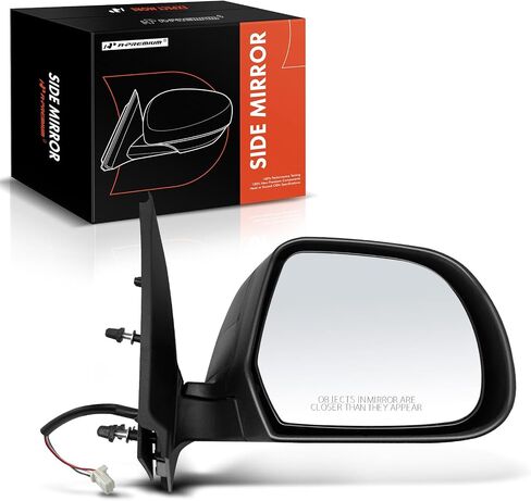 A-Premium Passenger Side Power Door Mirror - Compatible with Nissan Versa 2012 2013 2014 - Non-Heated Automatic Folding Black Outside Rear View Mirror - Replace# 963013AN5BPFM in Saudi Arabia