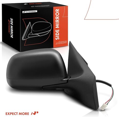 A-Premium Passenger Side Power Door Mirror - Compatible with Nissan Versa 2012 2013 2014 - Non-Heated Automatic Folding Black Outside Rear View Mirror - Replace# 963013AN5BPFM in Saudi Arabia