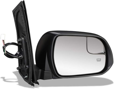 DNA Motoring OEM-MR-TO1320127 Factory Style Powered+Heated Left Side Door Mirror Compatible with 98-03 Toyota Sienna in Saudi Arabia