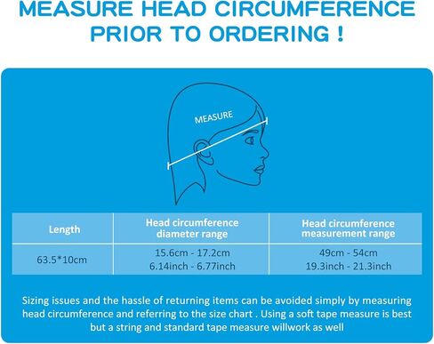 6 قطع من عصابات رأس السباحة للأطفال، أربطة حماية الأذن للسباحة قابلة للتعديل، عصابات رأس سباحة لطيفة كرتونية مقاومة للماء للفتيات السباحات من سن 1 إلى 5 سنوات، محيط الرأس 17.30-19.20 بوصة in Kuwait