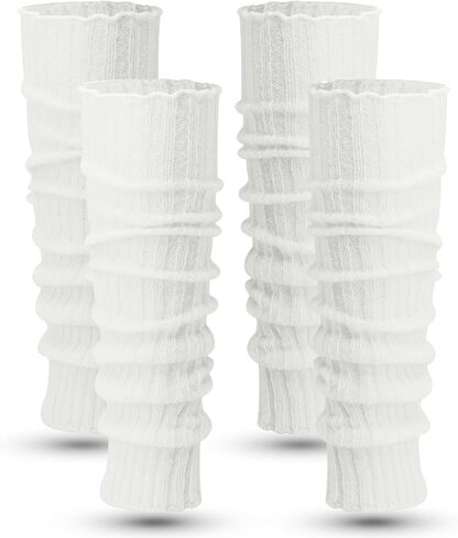 2 Pairs Extra Soft Knits Leg Warmer for Women Winter Fashion Toeless Dance Training Socks for Yoga, Ballet Dance in Saudi Arabia