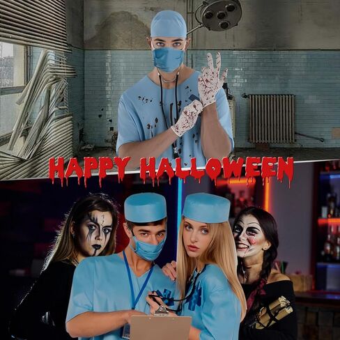 Men Doctor Costume with Accessories for Cosplay Halloween Costume in Saudi Arabia