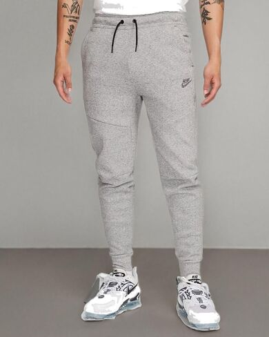بنطال الركض Nike Sportswear Tech Fleece للرجال (as1، Alpha، l، عادي، عادي، رمادي داكن هيذر) in Saudi Arabia
