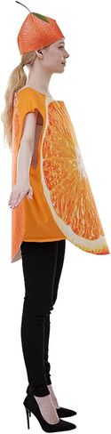 Kuriozud Women Men Halloween Fruit Slice Costume Funny Fruits Vegetable Outfit with Hat for Adult in Saudi Arabia