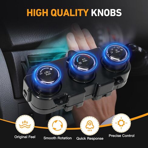 وحدة التحكم في المناخ لسخان التيار المتردد، لوحة تبديل HVAC مناسبة لـ Dodge Ram 1500 2013، Ram 2500 2013-2018، Ram 3500 2013 #Replace 68268189AA A/C التحكم في درجة الحرارة مع التحكم في إزالة الصقيع in Kuwait