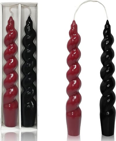 𝐒𝐩𝐢𝐫𝐚𝐥 𝐓𝐚𝐩𝐞𝐫 𝐂𝐚𝐧𝐝𝐥𝐞𝐬 Stick Curve Unscented White Dinner Candle Twisted Candlesticks for Wedding Home Decor Holiday Relaxation Ambiance & Special Occasions in Saudi Arabia