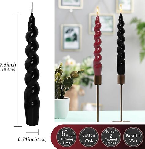 𝐒𝐩𝐢𝐫𝐚𝐥 𝐓𝐚𝐩𝐞𝐫 𝐂𝐚𝐧𝐝𝐥𝐞𝐬 Stick Curve Unscented White Dinner Candle Twisted Candlesticks for Wedding Home Decor Holiday Relaxation Ambiance & Special Occasions in Saudi Arabia