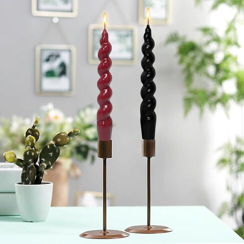 𝐒𝐩𝐢𝐫𝐚𝐥 𝐓𝐚𝐩𝐞𝐫 𝐂𝐚𝐧𝐝𝐥𝐞𝐬 Stick Curve Unscented White Dinner Candle Twisted Candlesticks for Wedding Home Decor Holiday Relaxation Ambiance & Special Occasions in Saudi Arabia