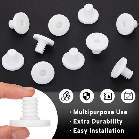 10 Pcs Replacement Bolt Compatible with Suncast Storage Sheds Replacement Screws Accessory Bolt Shed Hardware for Storage Sheds, Black PETG (Screwdriver is Not Included) in Saudi Arabia