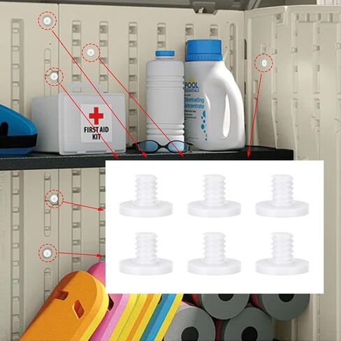 10 Pcs Replacement Bolt Compatible with Suncast Storage Sheds Replacement Screws Accessory Bolt Shed Hardware for Storage Sheds, Black PETG (Screwdriver is Not Included) in Saudi Arabia