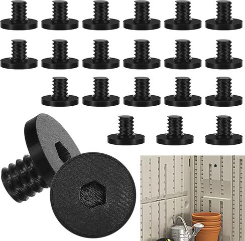 10 Pcs Replacement Bolt Compatible with Suncast Storage Sheds Replacement Screws Accessory Bolt Shed Hardware for Storage Sheds, Black PETG (Screwdriver is Not Included) in Kuwait