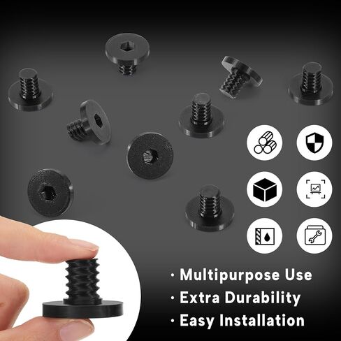 10 Pcs Replacement Bolt Compatible with Suncast Storage Sheds Replacement Screws Accessory Bolt Shed Hardware for Storage Sheds, Black PETG (Screwdriver is Not Included) in Kuwait