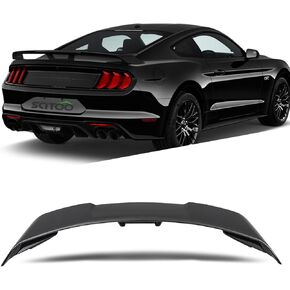 SCITOO Spoiler Wing Fits for 2015-2020 for Ford Mustang Coupe Glossy Black GT Style Rear Trunk Spoiler Wing