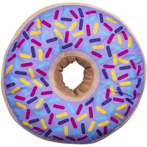 ArtCreativity Donut Pillow for Kids, 1 Piece, Donut Plush Throw Pillow for Adorable Décor, Playroom and Donut Party Decorations, Super-Soft Chair Cushion in Vibrant Colors, 14.5 Inches